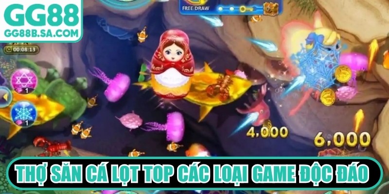 Thợ săn cá lọt top các loại game bắn cá GG88 độc đáo nhất