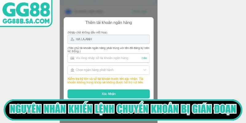 GG88 Không Rút Được Tiền - Nguyên Nhân, Cách Xử Lý Nhanh Nguyên nhân phổ biến khiến lệnh chuyển khoản tại GG88 bị gián đoạn